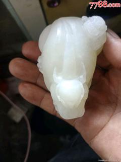 和田玉招财貔貅手把件